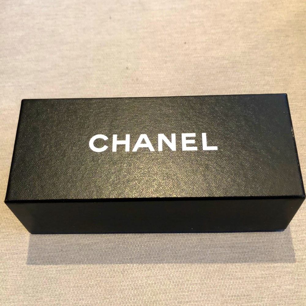 Chanel eyeglass box and bag
